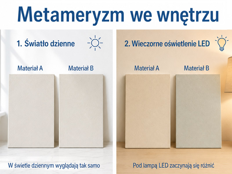 Metameryzm we wnętrzu