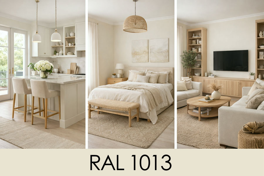 RAL 1013 we wnętrzach