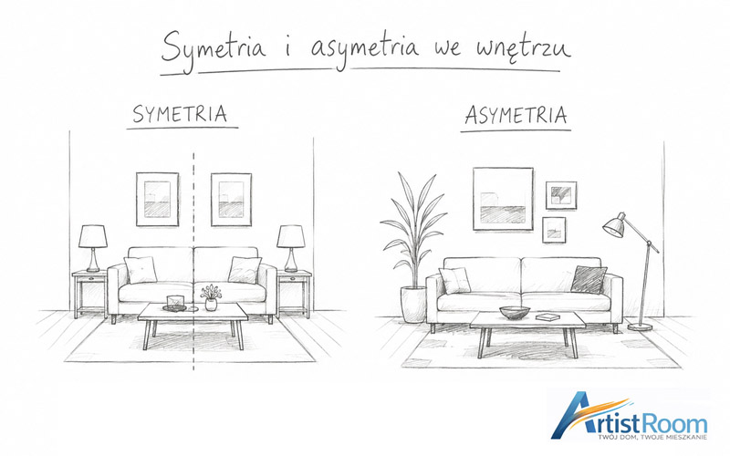 Symetria i asymetria we wnętrzu