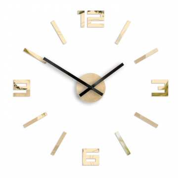 Zegar ścienny Arabic Złote Lustro