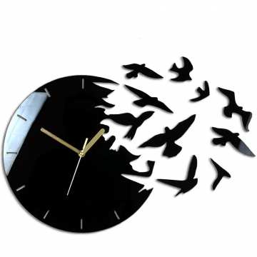 Zegar ścienny Rajskie ptaki